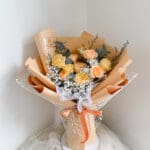 10 Yellow Orange Rose