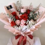 20 Red Pink rose