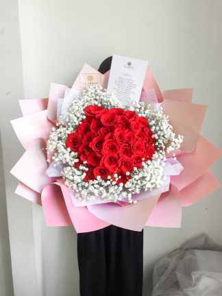 30 Round Red Rose