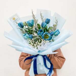 5 Tulip Biru Tua