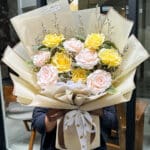 10 Rose Peach Yellow