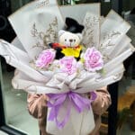 3 Rose Purple Graduation