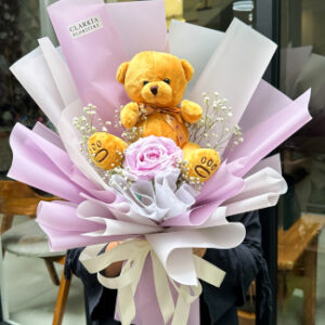 1 Rose Doll Purple