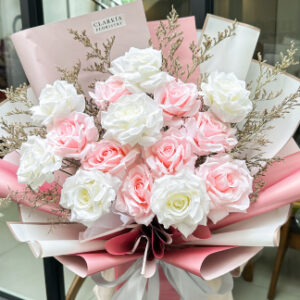 15 Rose Pink White