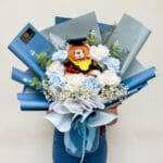 10 Rose Blue White Graduation
