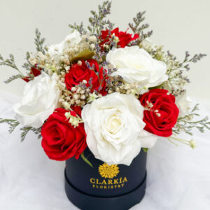 Medium Rose Bloombox Red White