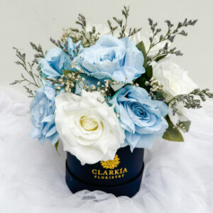 Medium Rose Bloombox Blue White