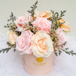 Medium Rose Bloombox Pink Peach