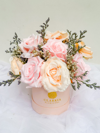 Medium Rose Bloombox Pink Peach