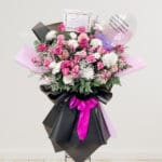 Purple White + Balloon Standing