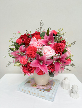 Pink Lily Vase