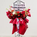 Artficial Red White Standing + Acrylic