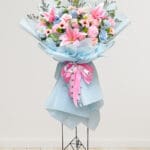 Artificial Pink Blue Harmony Standing