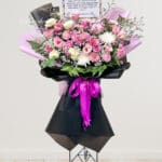 Purple White Standing